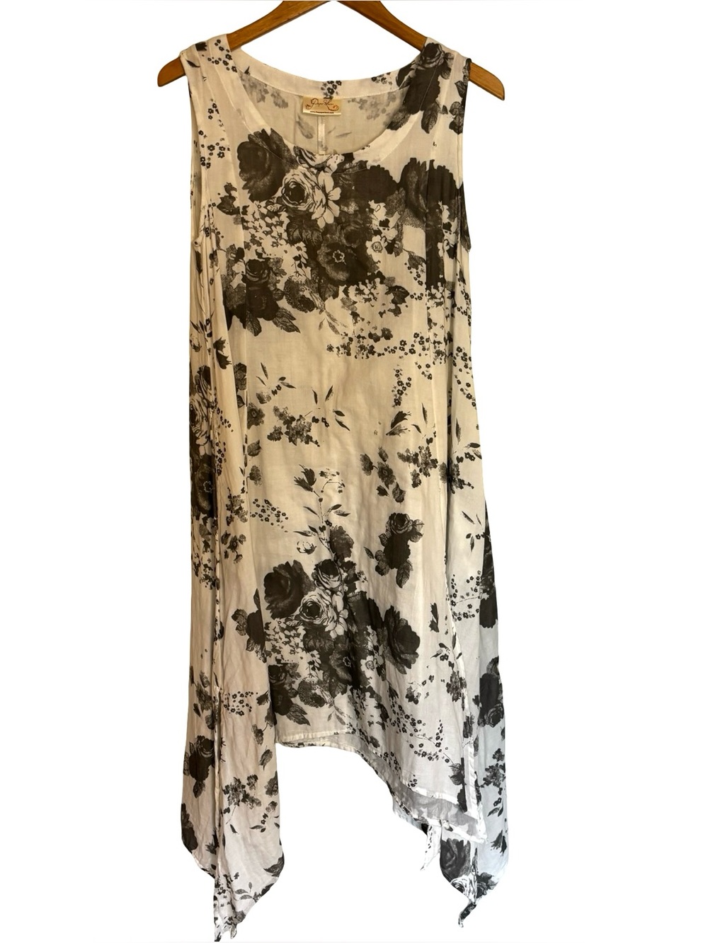 Paper Lace Cotton Floral Dress Size Medium